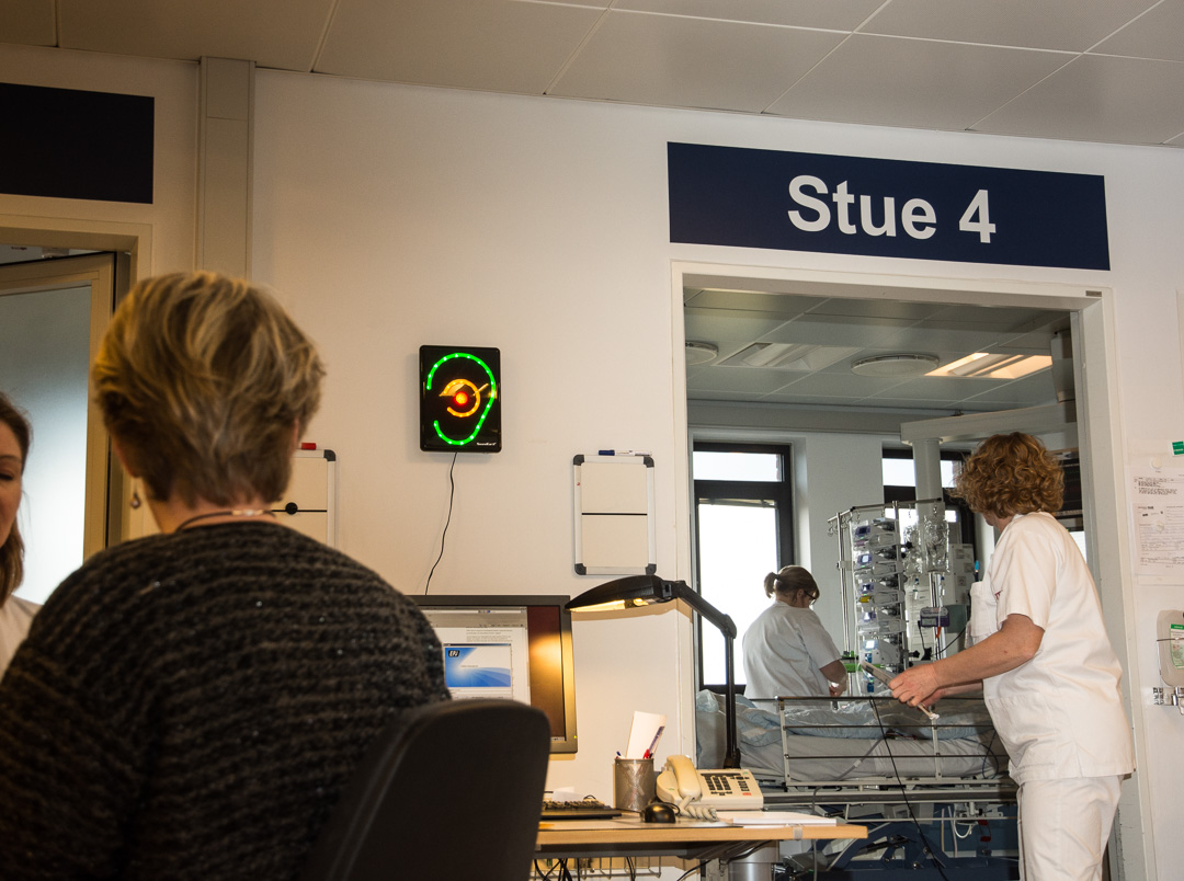 Et støjøre er et af tiltagene for at reducere støj på Regionshospitalet Rander